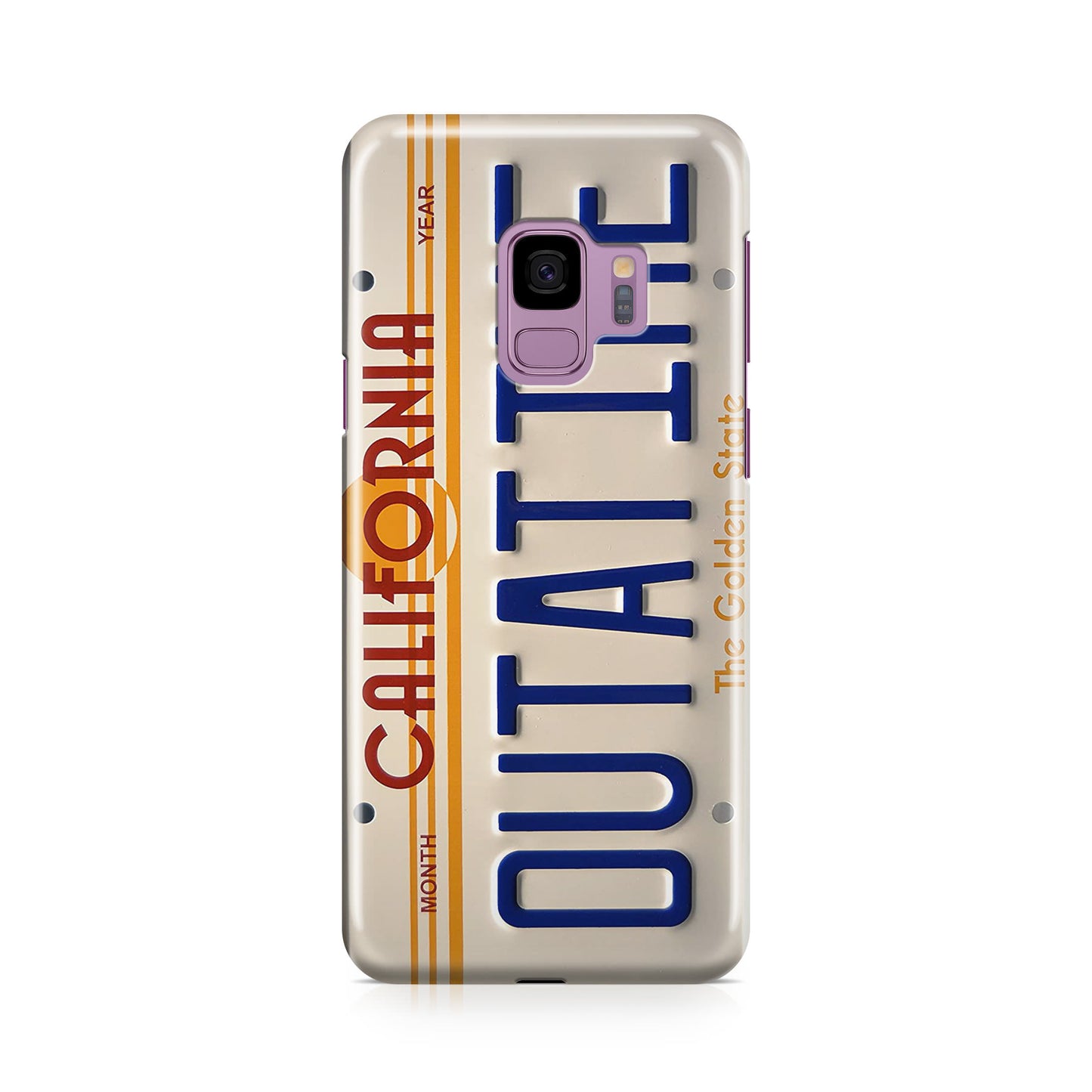 Back to the Future License Plate Outatime Galaxy S9 Case