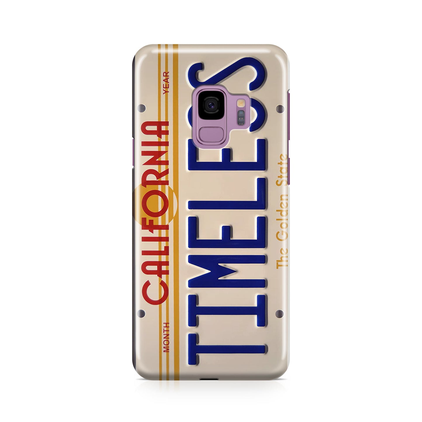 Back to the Future License Plate Timeless Galaxy S9 Case