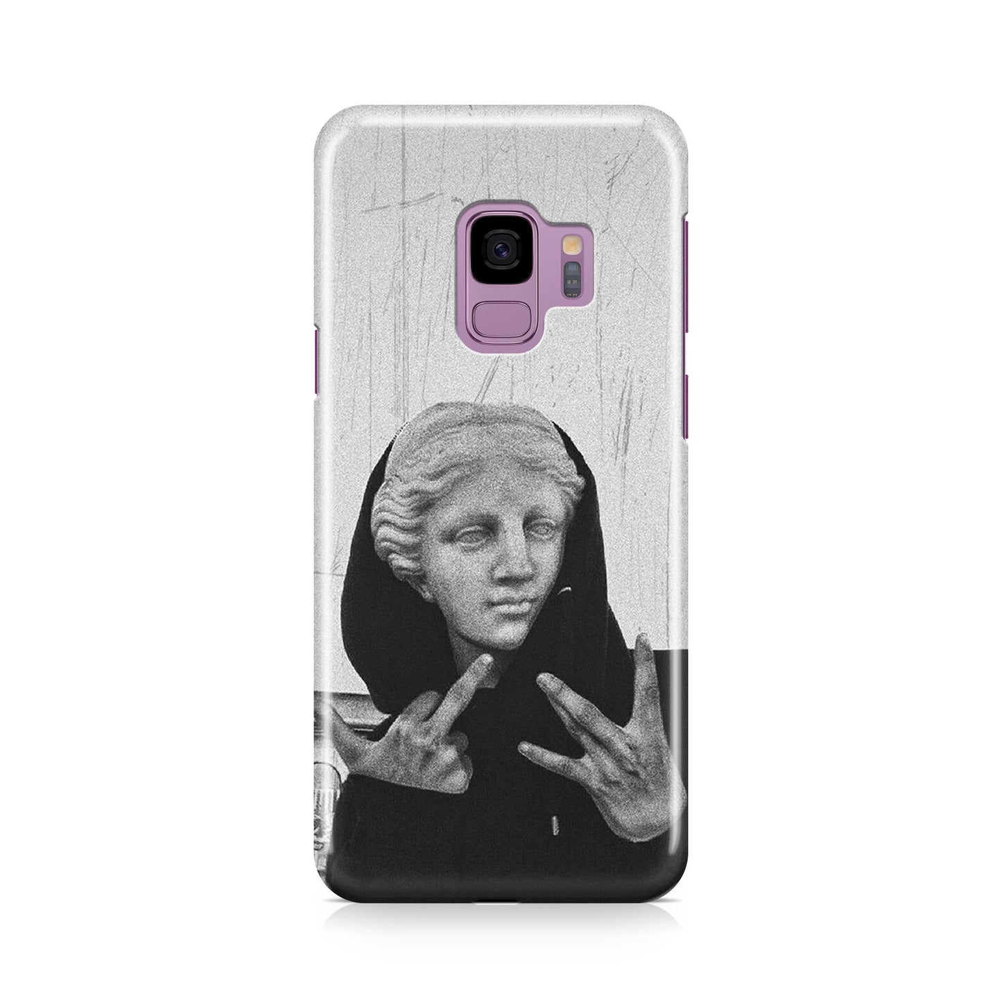 Greek Statue Wearing Hoodie Galaxy S9 Case