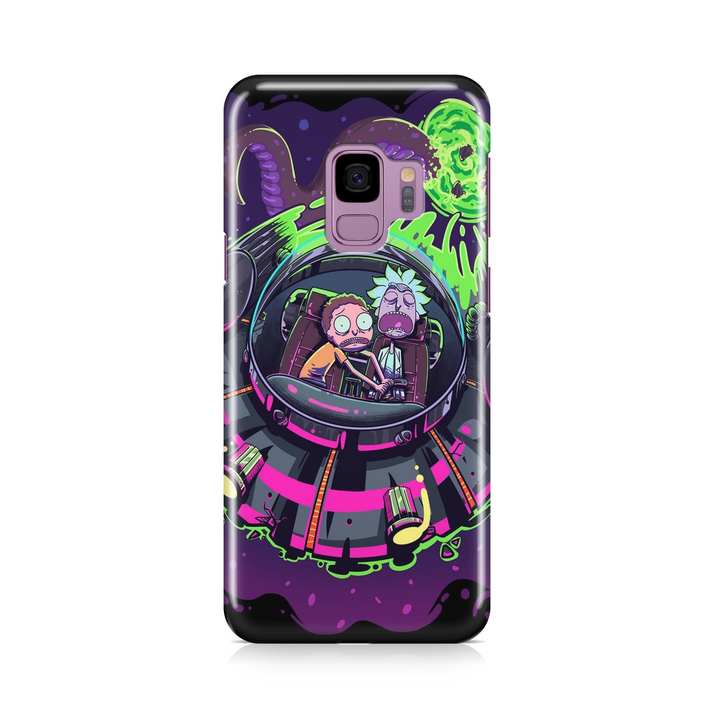 Rick And Morty Spaceship Galaxy S9 Case