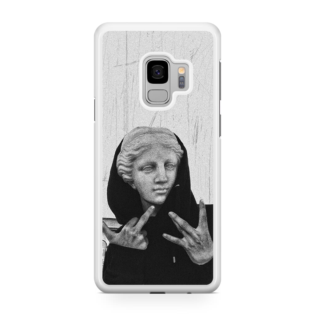 Greek Statue Wearing Hoodie Galaxy S9 Case