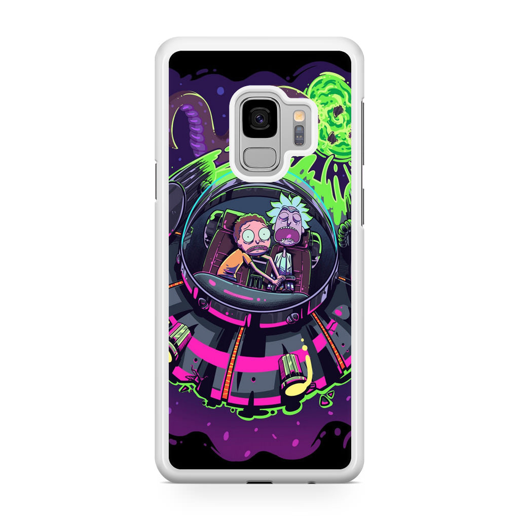 Rick And Morty Spaceship Galaxy S9 Case