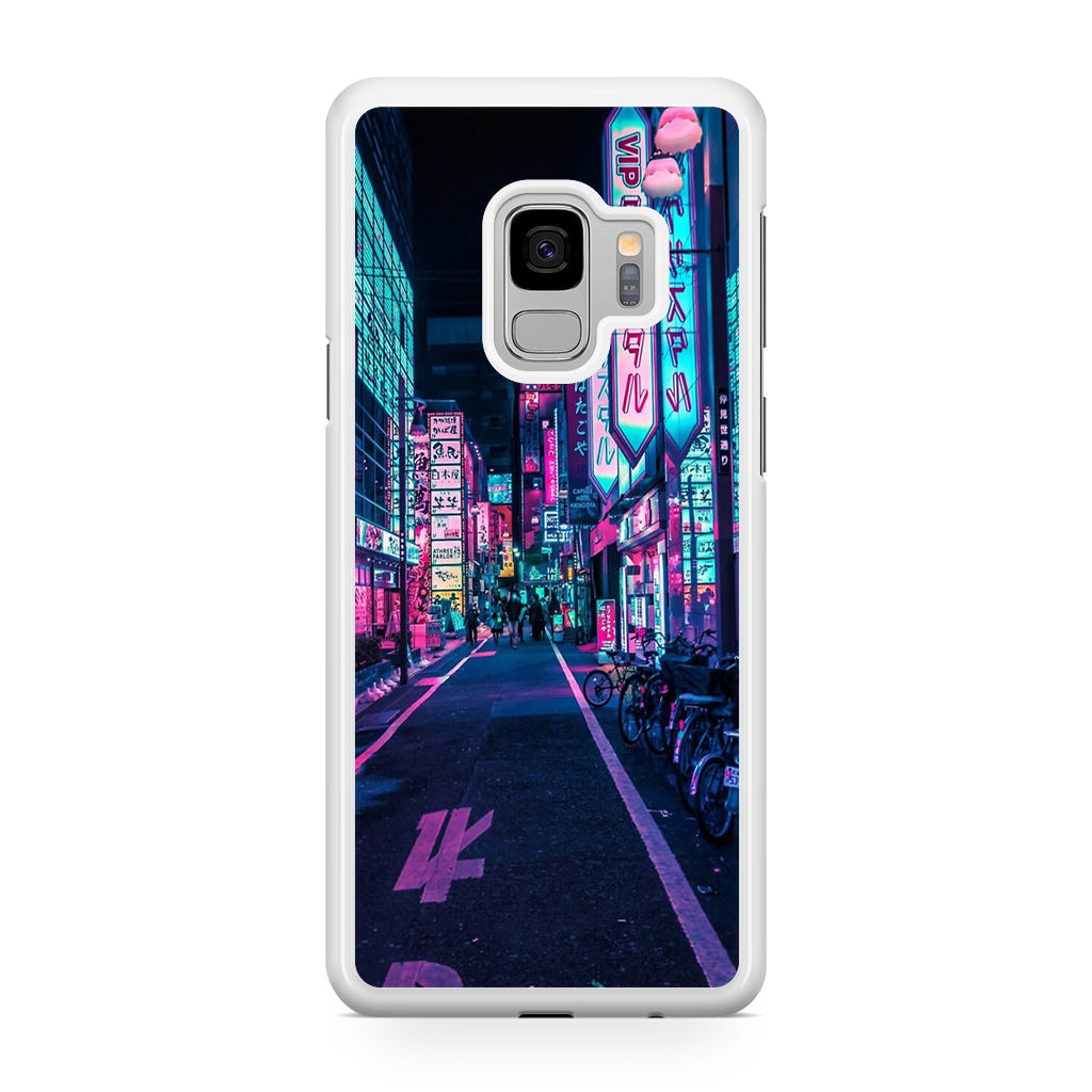 Tokyo Street Wonderful Neon Galaxy S9 Case