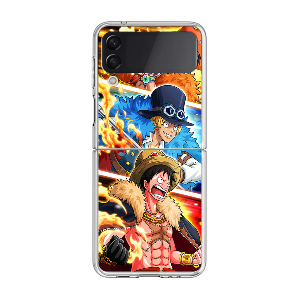 Ace Sabo Luffy Samsung Galaxy Z Flip 3 Case