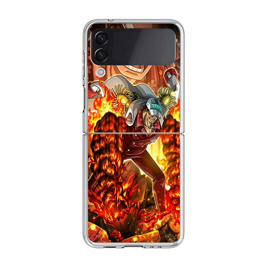 Akainu Exploding Volcano Samsung Galaxy Z Flip 3 Case