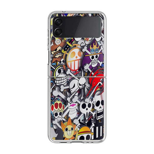 All Pirate Symbols One Piece Samsung Galaxy Z Flip 3 Case