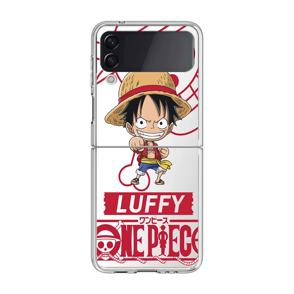 Chibi Luffy Samsung Galaxy Z Flip 3 Case