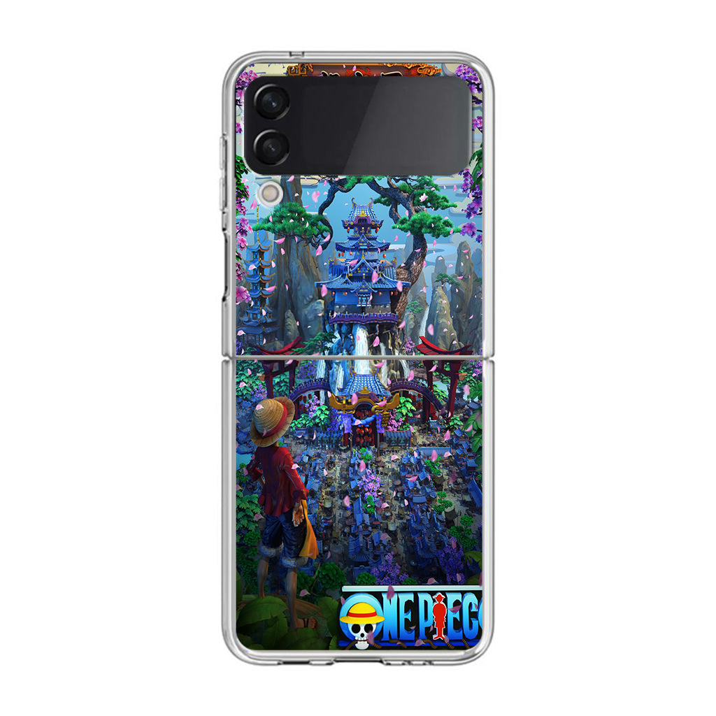 Flower Capital of Wano One Piece Samsung Galaxy Z Flip 4 Case