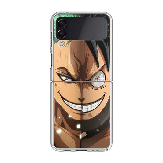 Luffy And Zoro Half Smile Samsung Galaxy Z Flip 3 Case