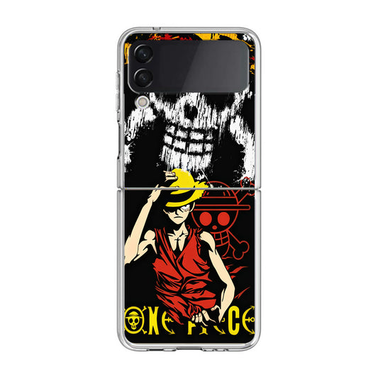 Monkey D Luffy Paint Art Samsung Galaxy Z Flip 4 Case