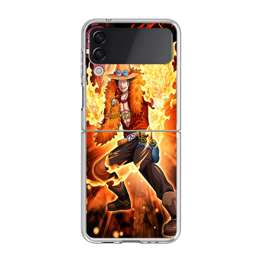 Portgas D Ace Fire Power Samsung Galaxy Z Flip 3 Case