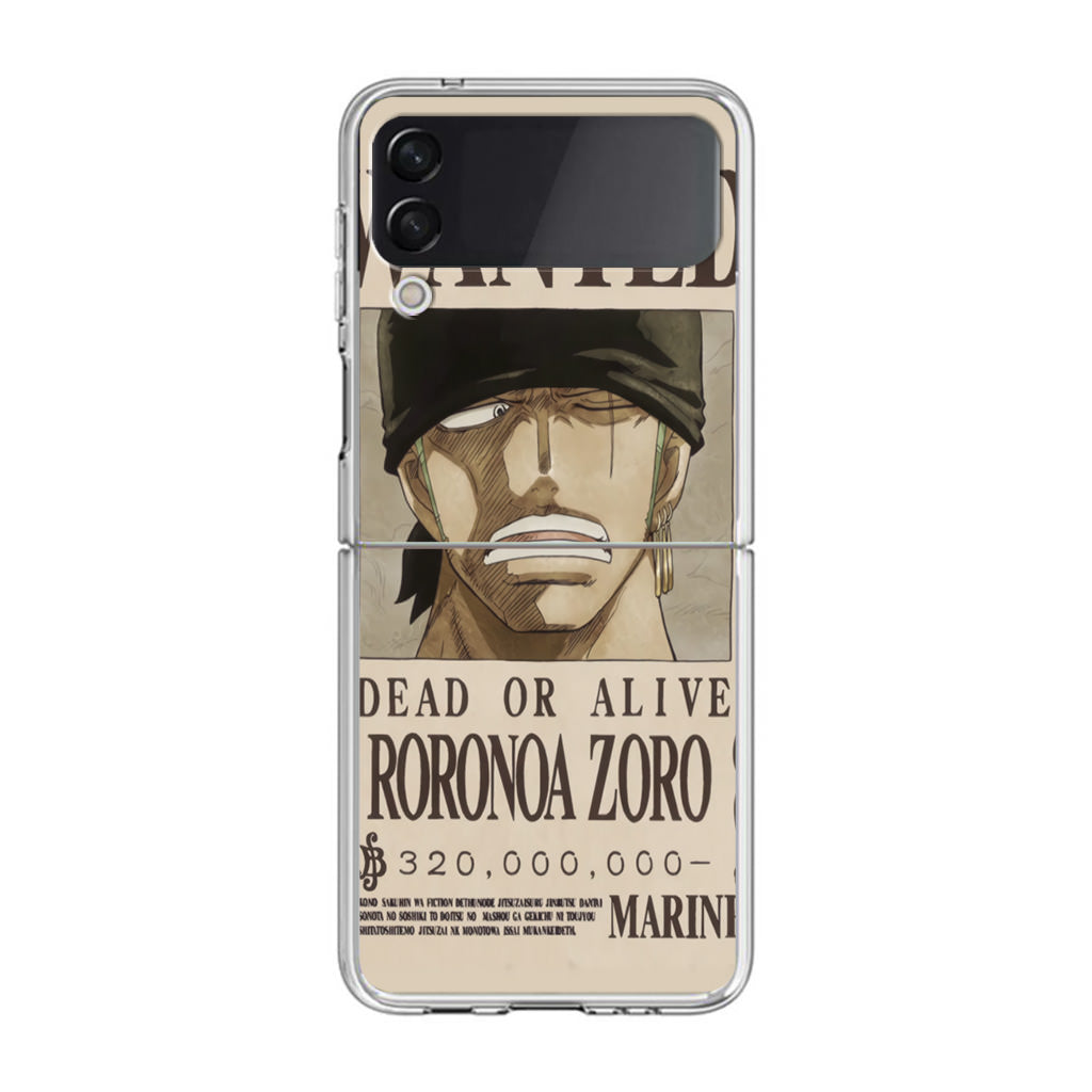 Roronoa Zoro Bounty Samsung Galaxy Z Flip 3 Case