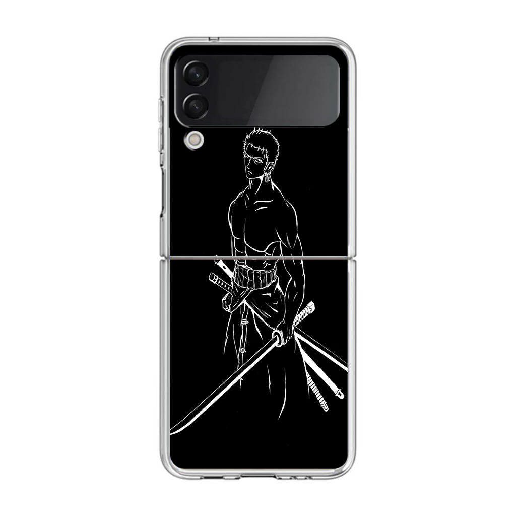 Roronoa Zoro Outlines Samsung Galaxy Z Flip 3 Case