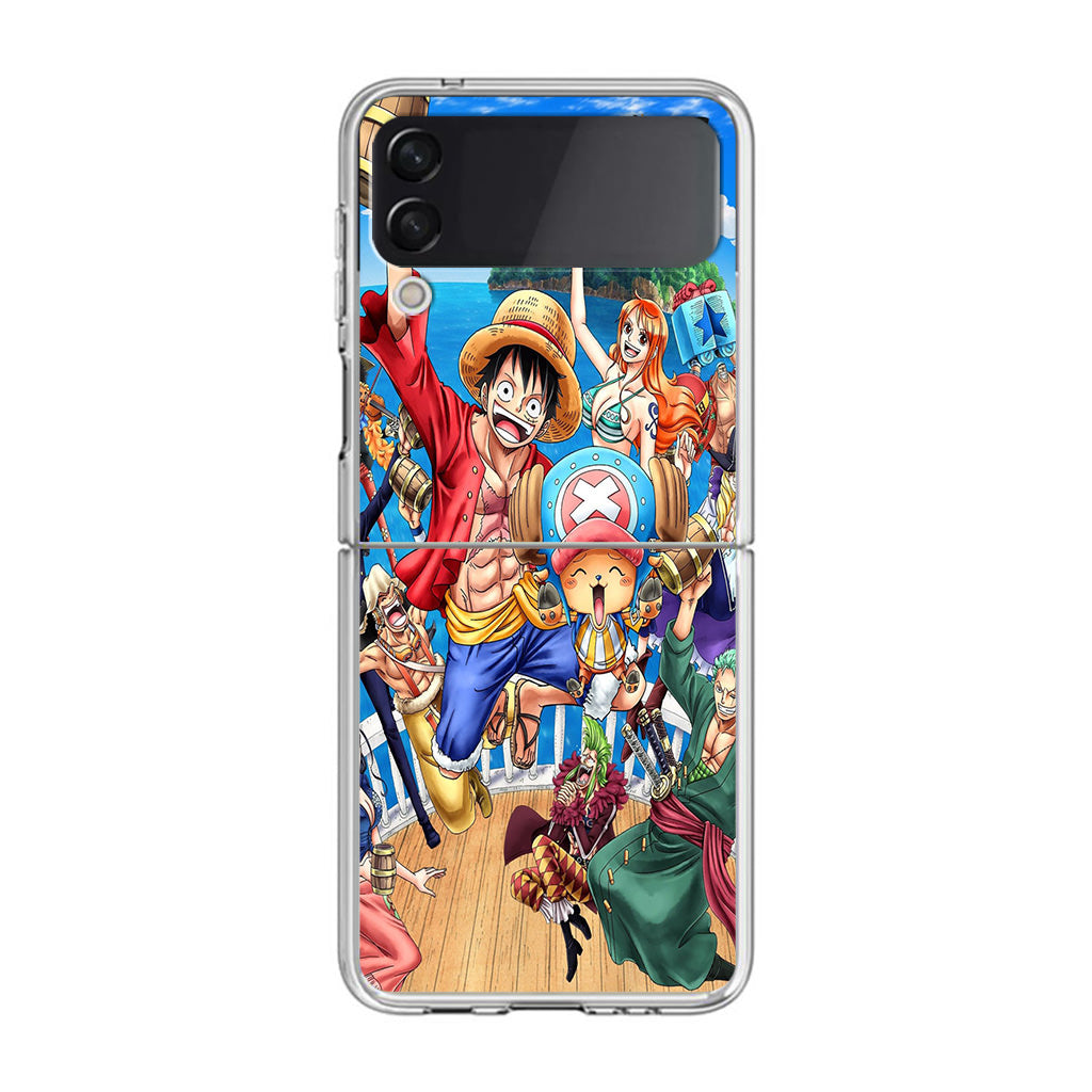 Straw Hat Pirates And Allies Samsung Galaxy Z Flip 3 Case