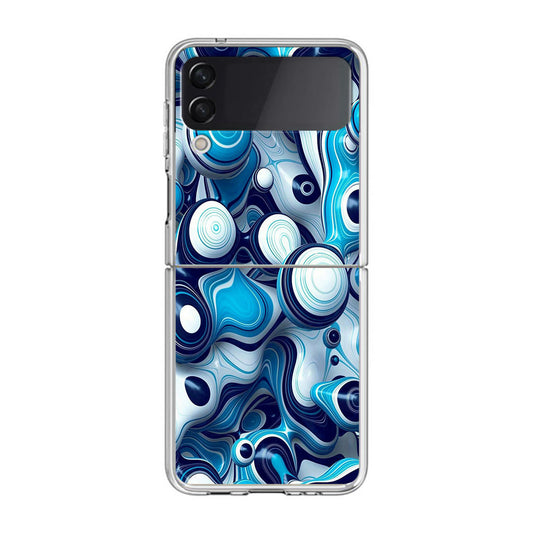 Abstract Art All Blue Samsung Galaxy Z Flip 3 Case