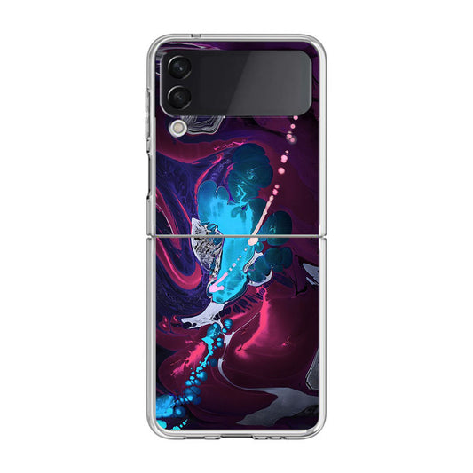 Abstract Purple Blue Art Samsung Galaxy Z Flip 3 Case