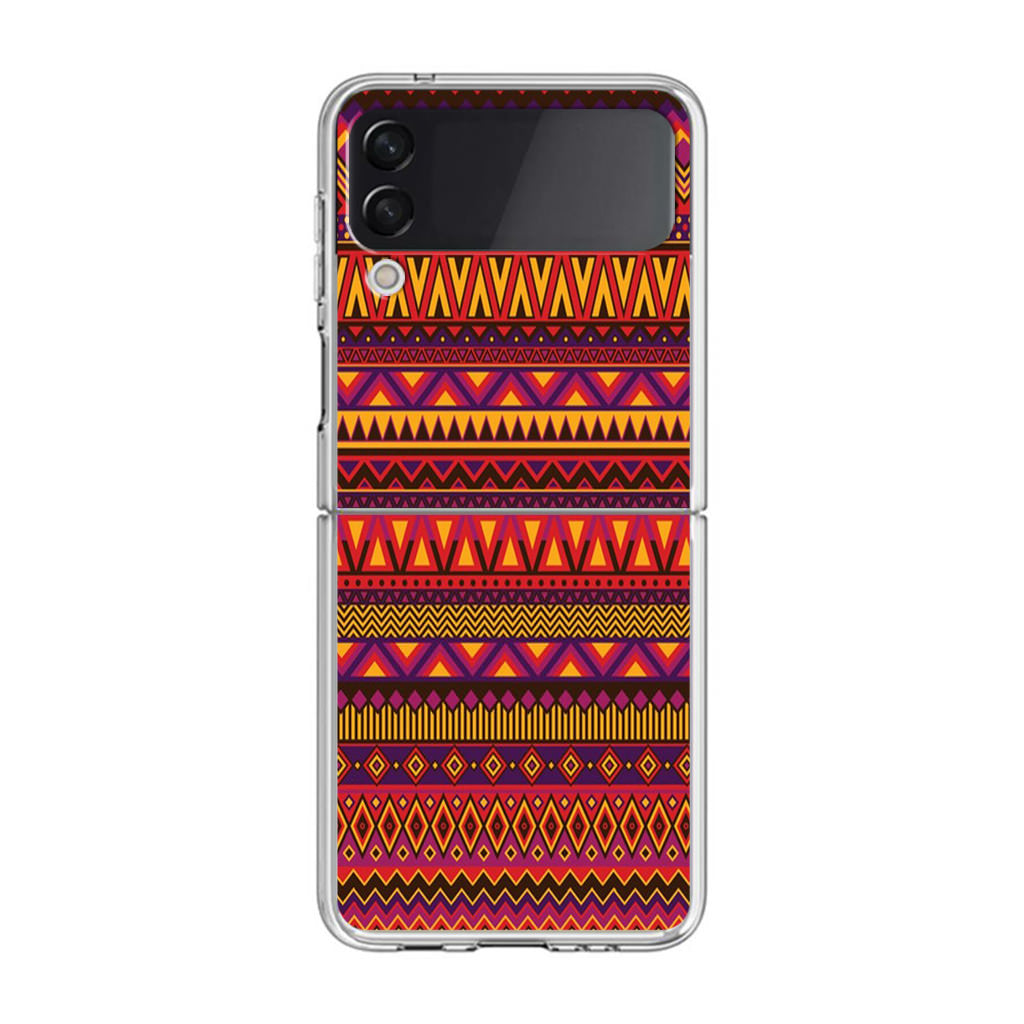 African Aztec Pattern Samsung Galaxy Z Flip 3 Case