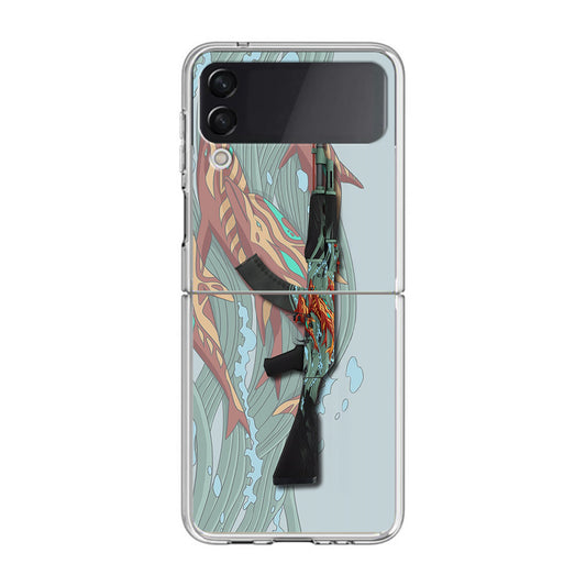 AK-47 Aquamarine Revenge Samsung Galaxy Z Flip 3 Case