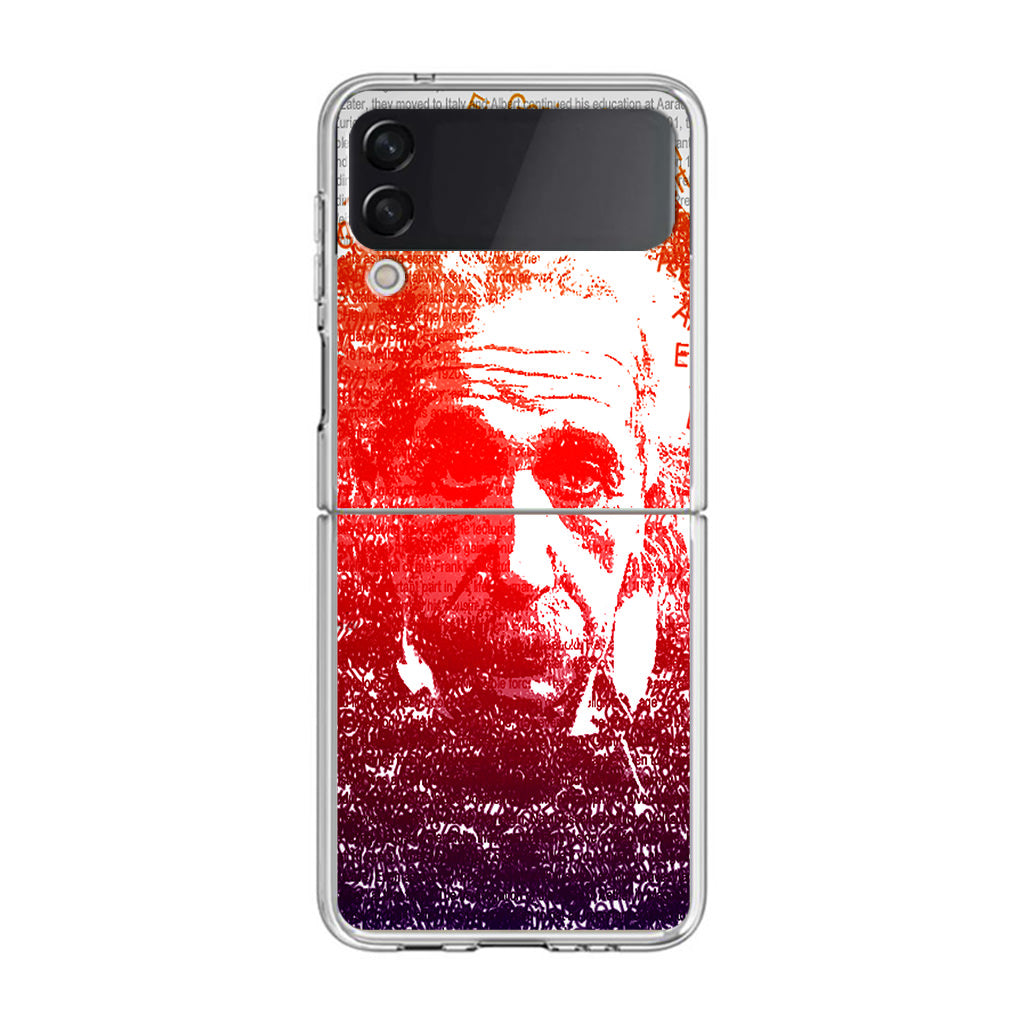 Albert Einstein Art Samsung Galaxy Z Flip 3 Case