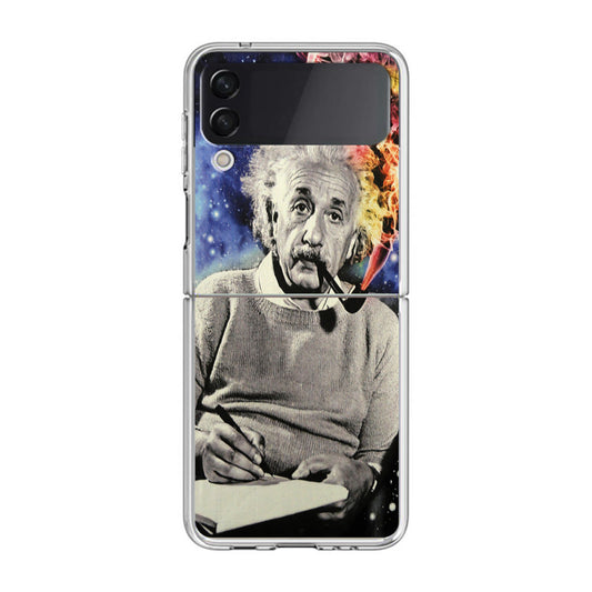 Albert Einstein Smoking Samsung Galaxy Z Flip 3 Case