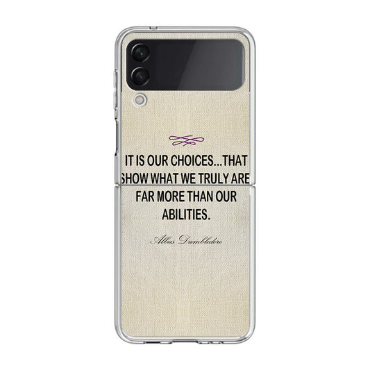 Albus Dumbledore Quote Samsung Galaxy Z Flip 3 Case