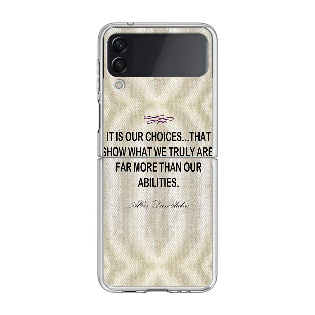 Albus Dumbledore Quote Samsung Galaxy Z Flip 4 Case