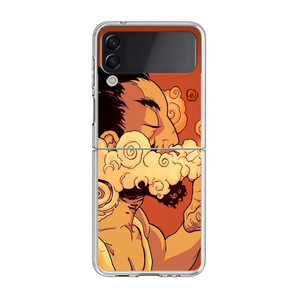 Artistic Psychedelic Smoke Samsung Galaxy Z Flip 3 Case