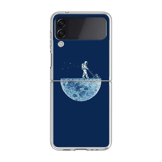 Astronaut Mowing The Moon Samsung Galaxy Z Flip 3 Case