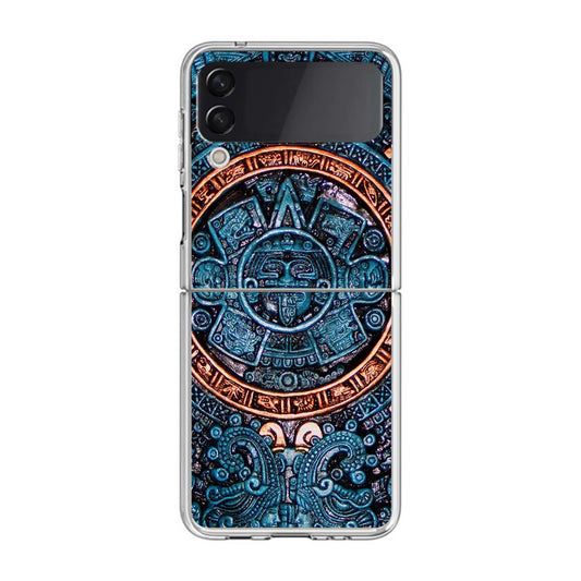 Aztec Calendar Samsung Galaxy Z Flip 3 Case