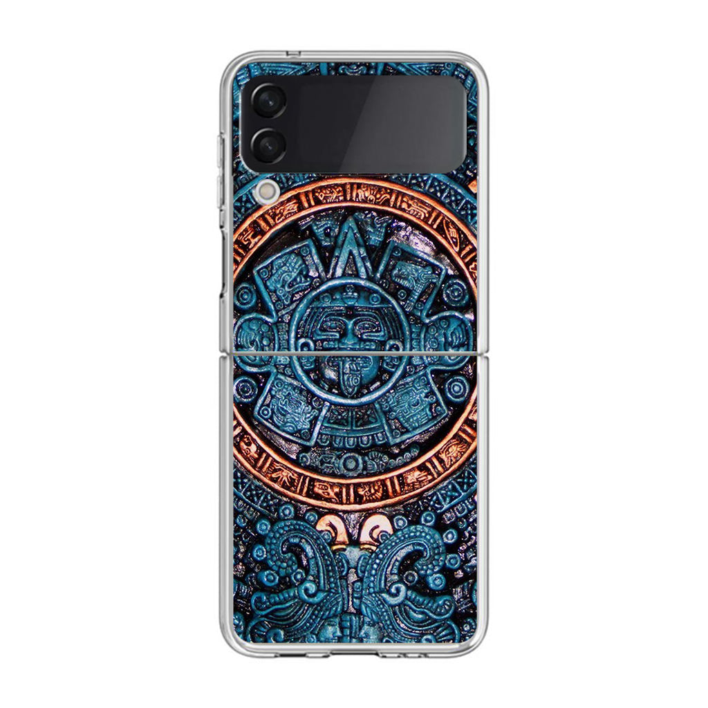 Aztec Calendar Samsung Galaxy Z Flip 4 Case