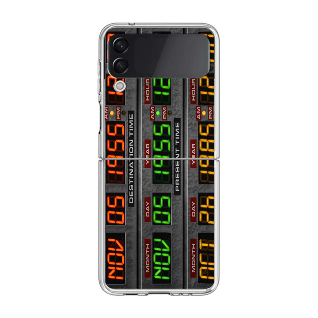 Back To The Future Time Circuits Samsung Galaxy Z Flip 3 Case