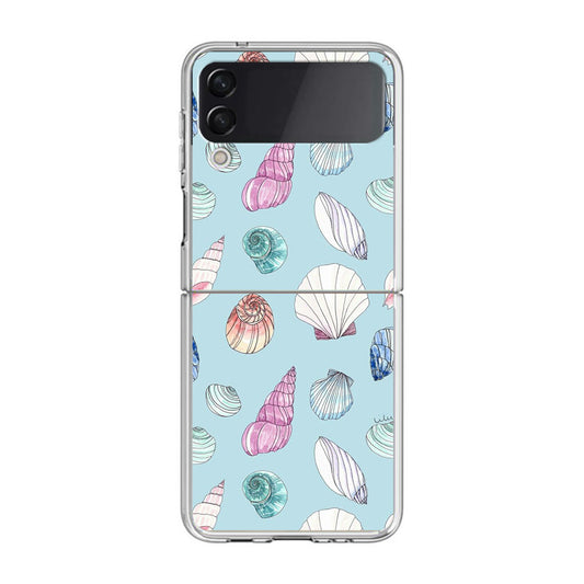 Beach Shells Pattern Samsung Galaxy Z Flip 4 Case