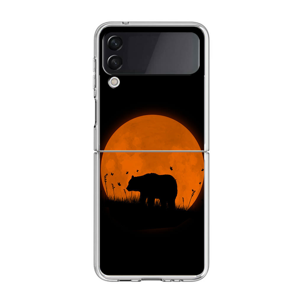 Bear Silhouette Samsung Galaxy Z Flip 3 Case