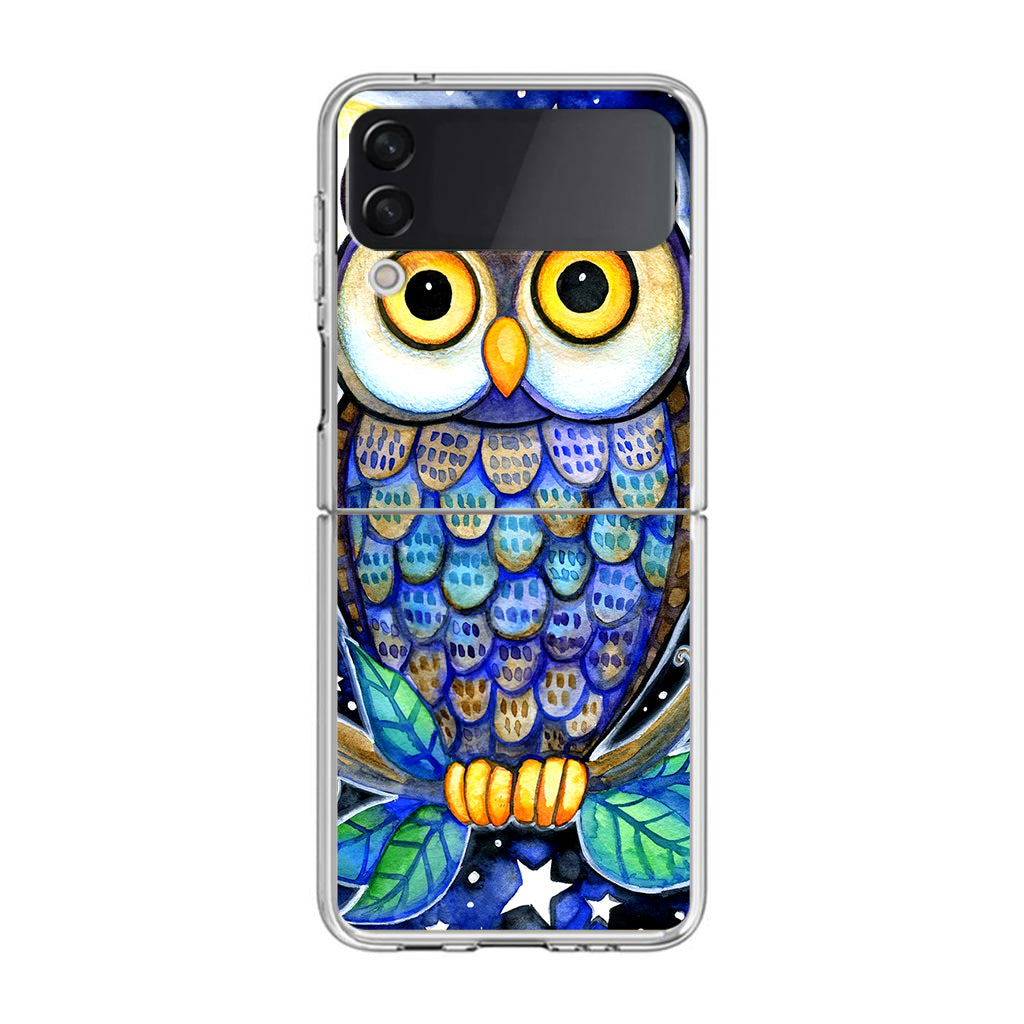 Bedtime Owl Samsung Galaxy Z Flip 3 Case