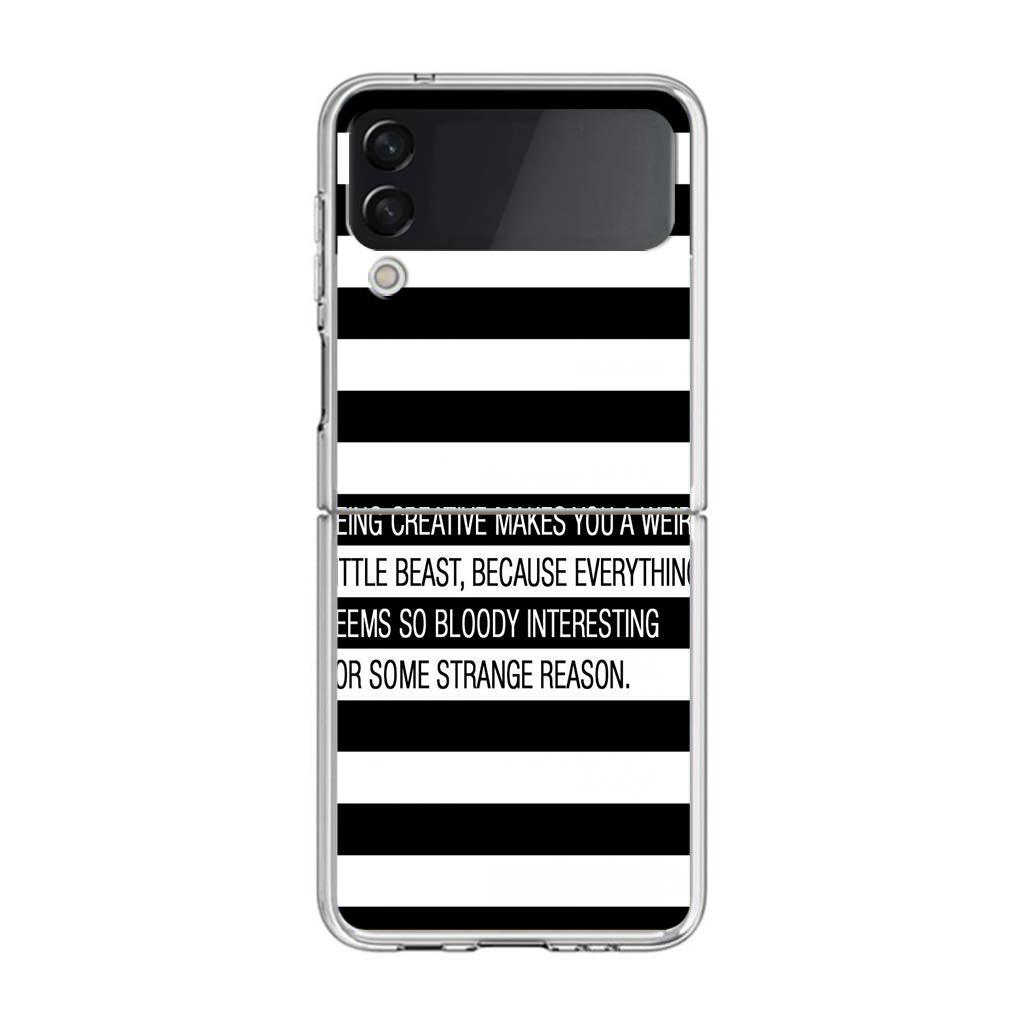 Being Creative Weird Samsung Galaxy Z Flip 3 Case