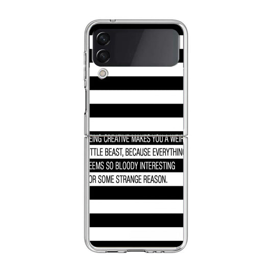 Being Creative Weird Samsung Galaxy Z Flip 4 Case