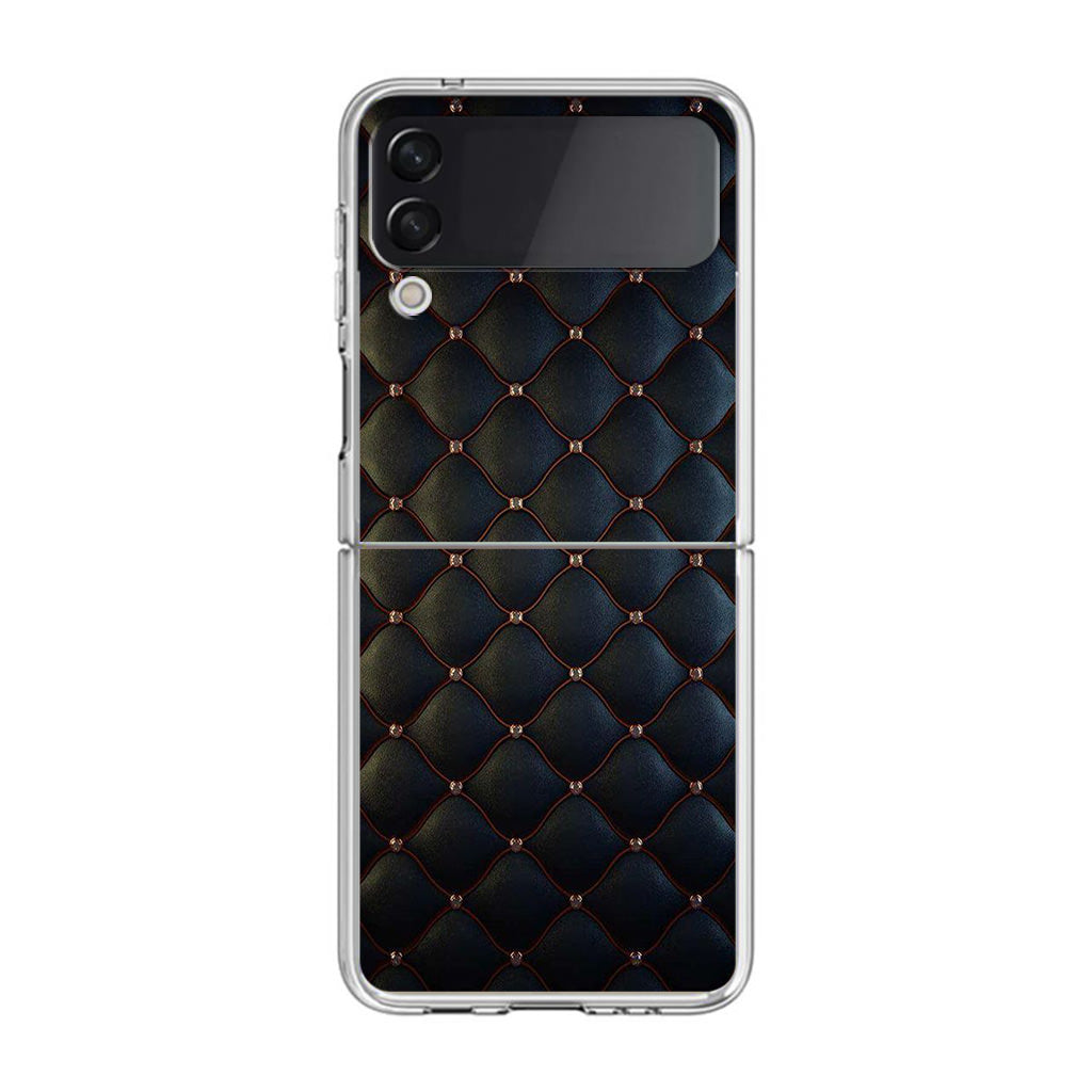 Black Royal Pattern Samsung Galaxy Z Flip 4 Case