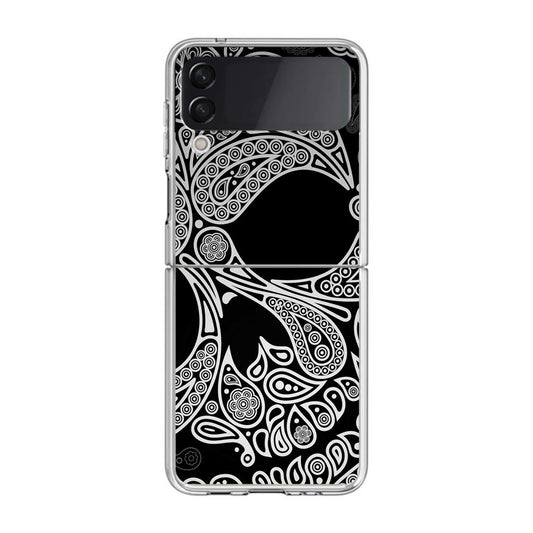 Black Skull Samsung Galaxy Z Flip 3 Case