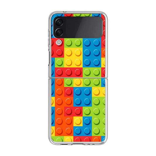 Blocks Rainbow Pattern Samsung Galaxy Z Flip 3 Case