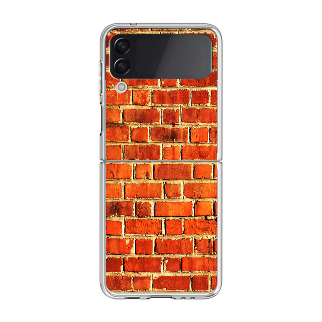 Brick Wall Pattern Samsung Galaxy Z Flip 3 Case