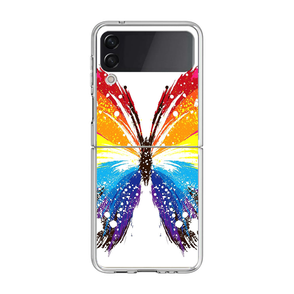 Butterfly Abstract Colorful Samsung Galaxy Z Flip 3 Case