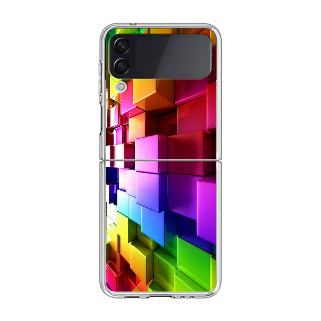 Colorful Cubes Samsung Galaxy Z Flip 3 Case