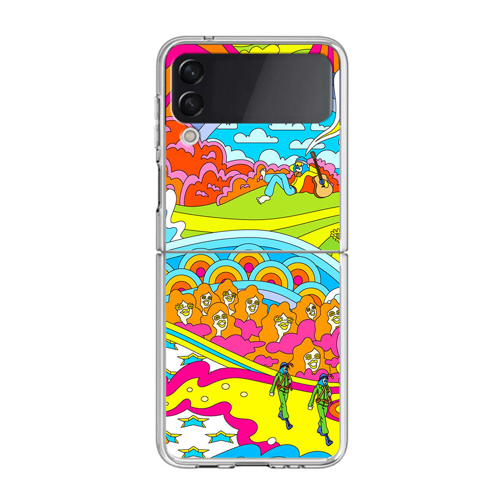 Colorful Doodle Samsung Galaxy Z Flip 3 Case