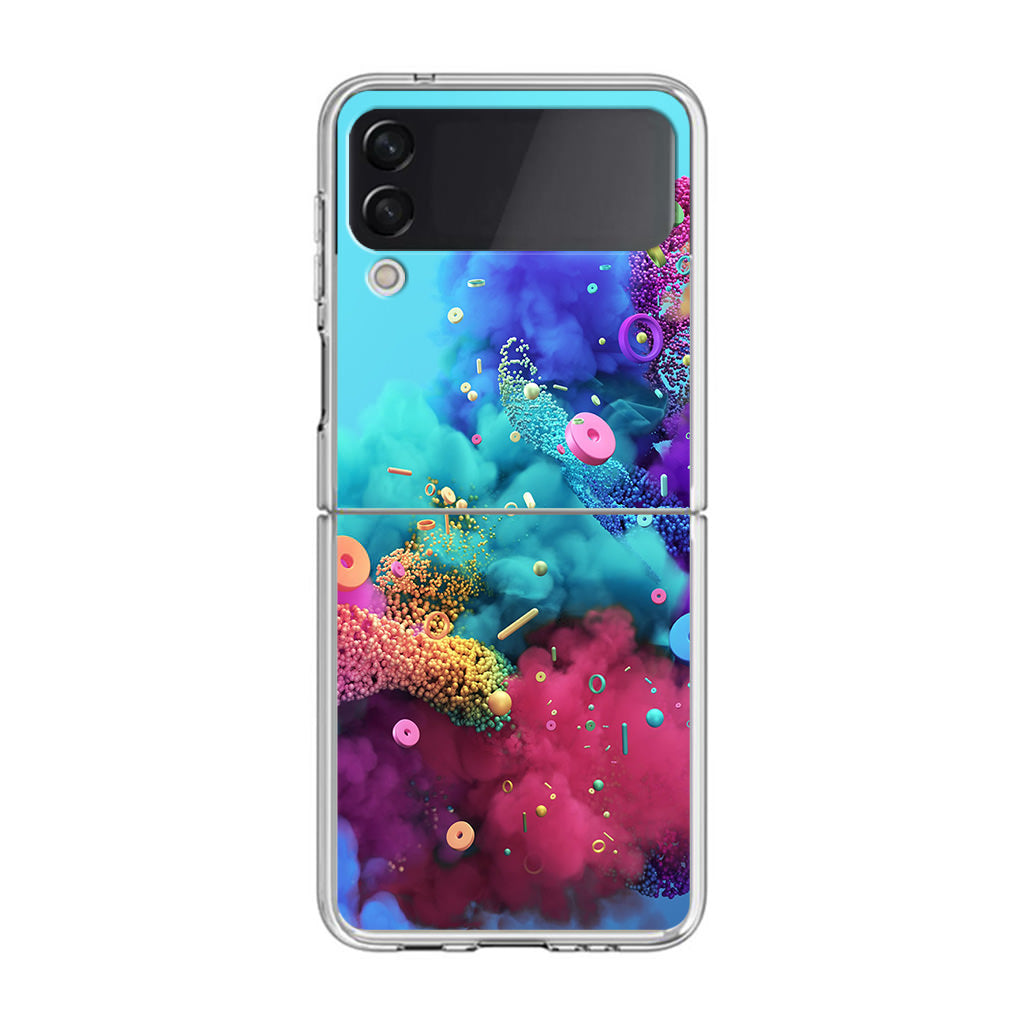 Colorful Smoke Boom Samsung Galaxy Z Flip 3 Case