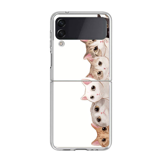 Cute Cats Vertical Samsung Galaxy Z Flip 3 Case