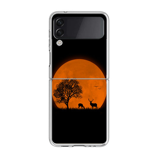 Deer Silhouette Samsung Galaxy Z Flip 3 Case