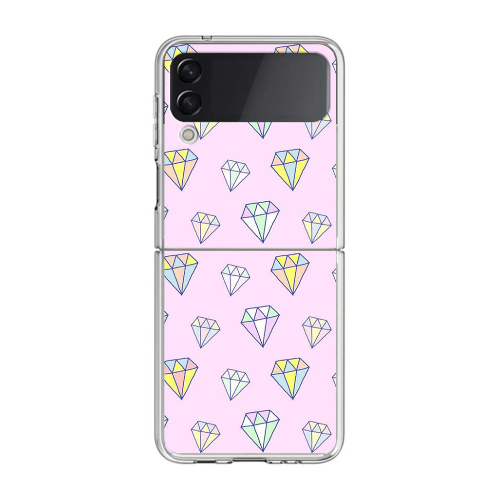 Diamonds Pattern Samsung Galaxy Z Flip 3 Case