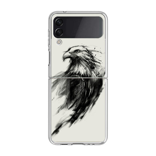 Eagle Art Black Ink Samsung Galaxy Z Flip 3 Case