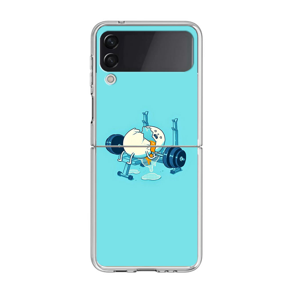 Egg Accident Workout Samsung Galaxy Z Flip 3 Case