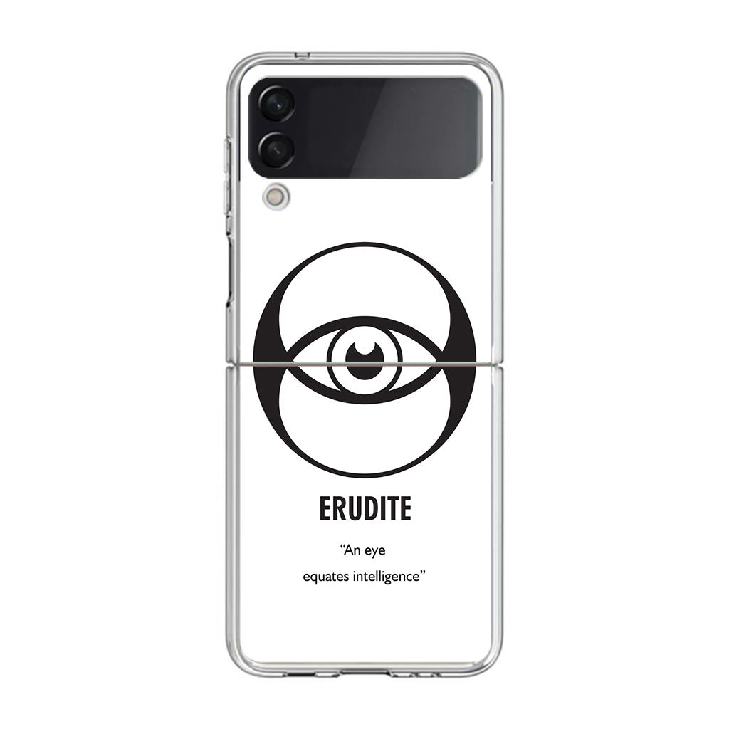 Erudite Divergent Faction Samsung Galaxy Z Flip 3 Case